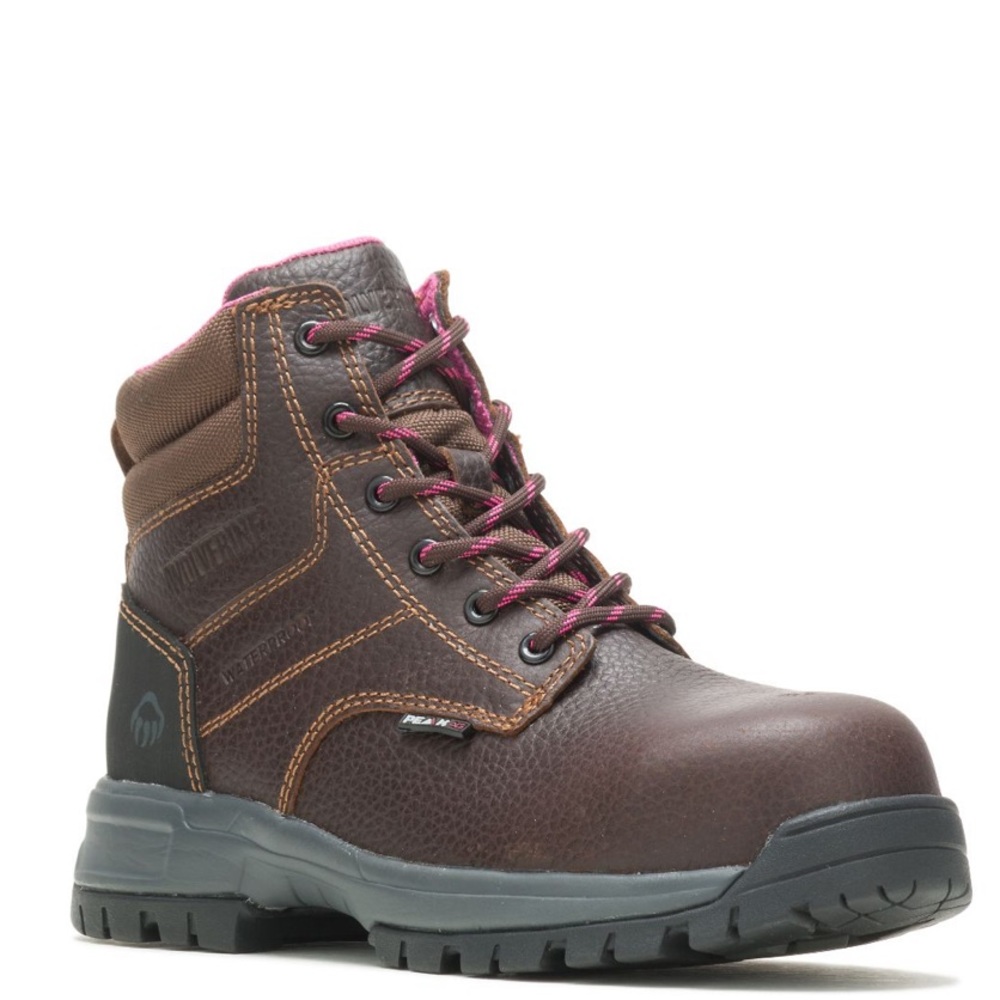 WOMEN'S WOLVERINE PIPER WATERPROOF COMPOSITE-TOE 6" WORK BOOT
